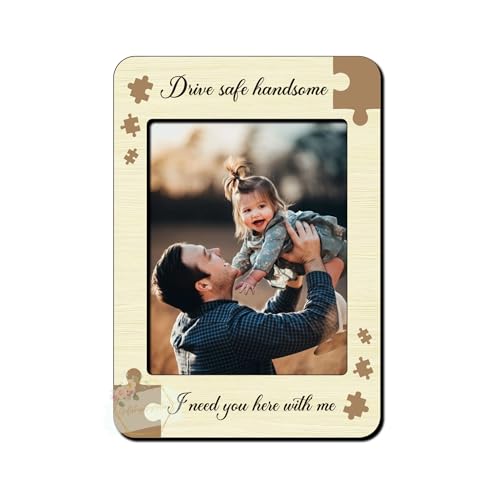 Personalized Car Visor Clip Photo, Drive Safe Daddy Visor Clip, Gift for Dad, Drive Safe Car Accessory for Dad, Custom Photo Gifts for New car, Cute Decorations for Father, Gift for Father