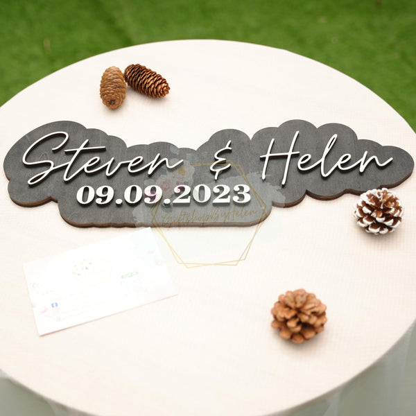 Personalized Wedding Gift Last Name Wooden Sign, Customizable Wooden Last Name Sign, Personalized Wedding Gift, Custom Wood Sign, Couples Name Sign, Family Name Sign