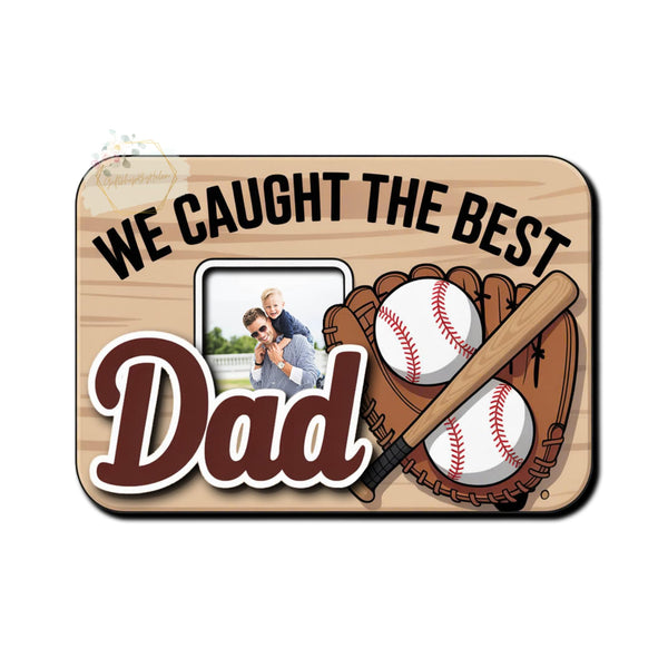 Personalized Picture Frame Baseball Car Visor Photo Clip for Dad Drive Safe I Love You Clip Personalized Car Gift Holder Frame from Kids Dad Car Accessory