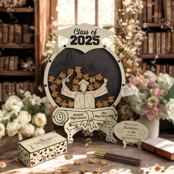 Personalized Graduation Guest Book Alternative Guest Sign In Book for Graduation Party 2025 Graduation Guest Book Ideas for High School or College Grad Memory Display Keepsake