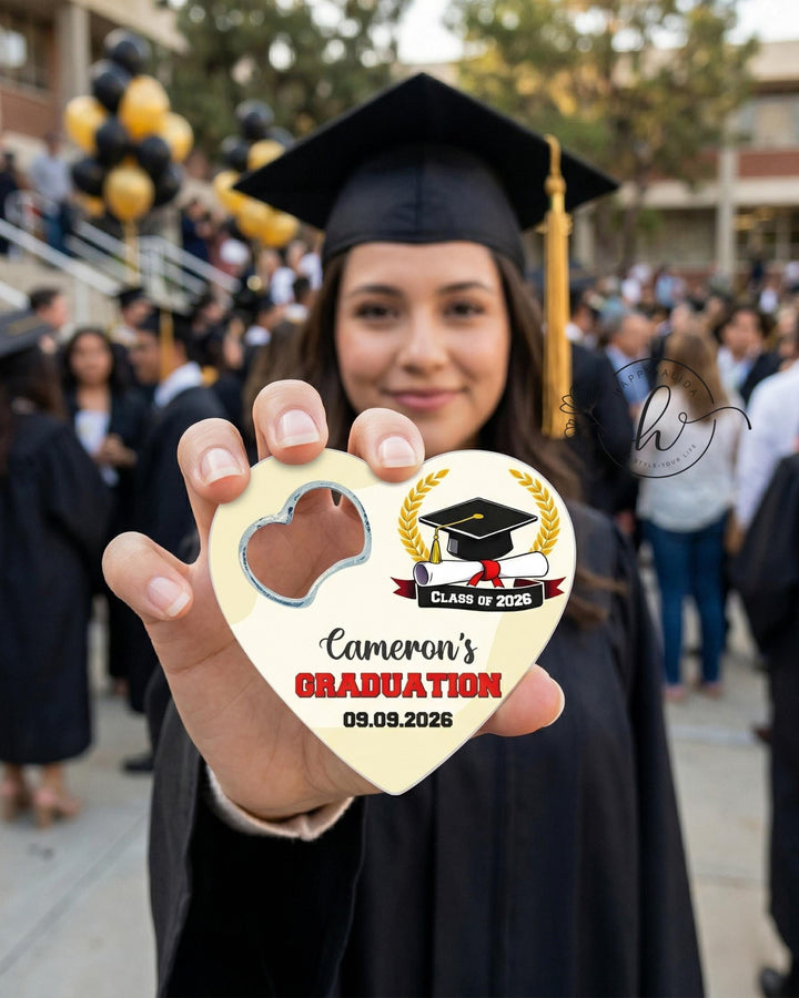 Graduation Bottle Opener Magnet Party Favor, Personalized Class of 202 ...
