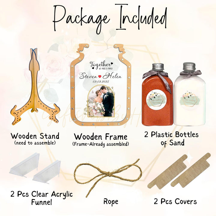 Personalized Unity Sand Ceremony Set for Wedding | Blended Family ...