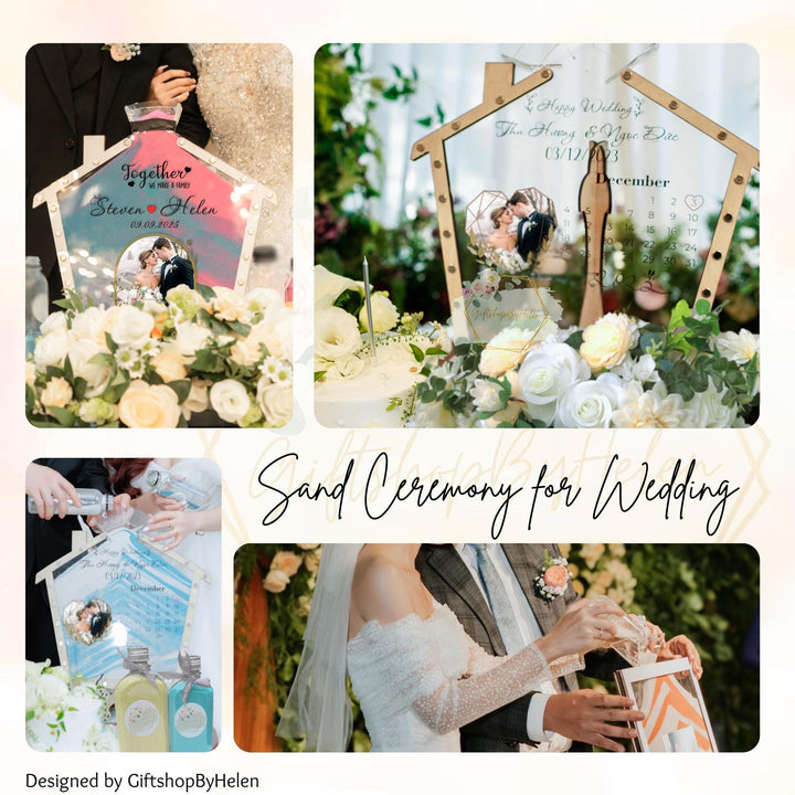 Custom Sand Unity Set for Wedding Ceremony Unity Sand Container | Sand ...