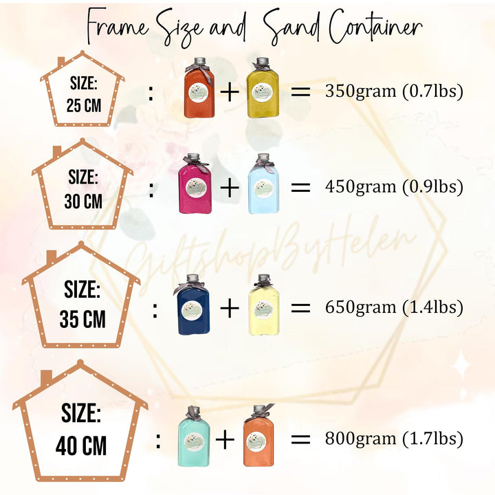 Custom Sand Unity Set for Wedding Ceremony Unity Sand Container | Sand ...