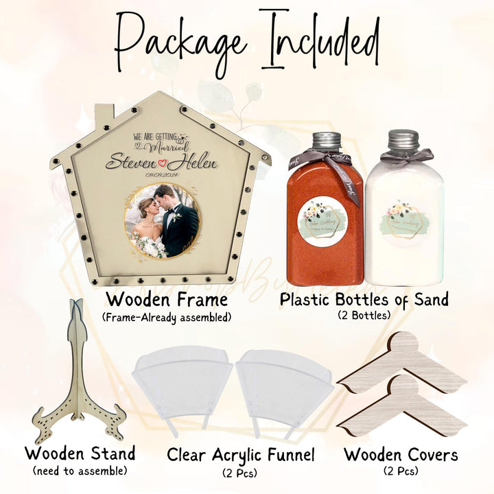 Custom Sand Unity Set for Wedding Ceremony Unity Sand Container | Sand ...