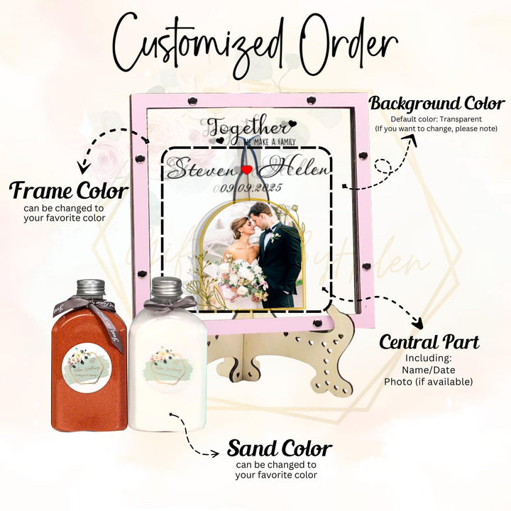 Sand Ceremony Set for Beach Wedding Decor | Wedding Unity Sand Shadow ...