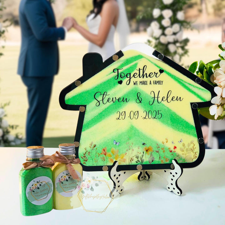 Sand Pouring Wedding Ceremony Sand Box | Custom Sand Ceremony Set ...