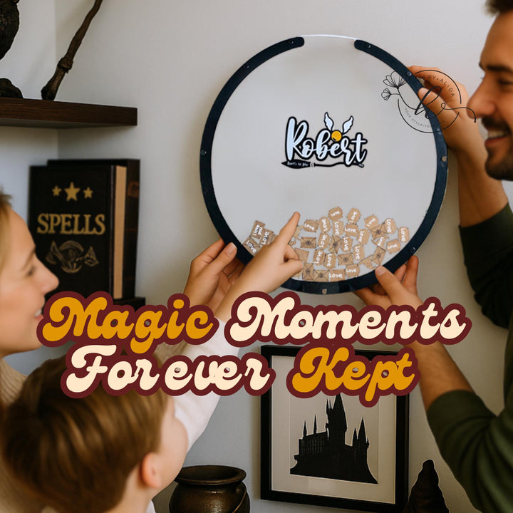 Custom Wizard Theme Guest Book Alternative Drop Box for Magical Birthd ...